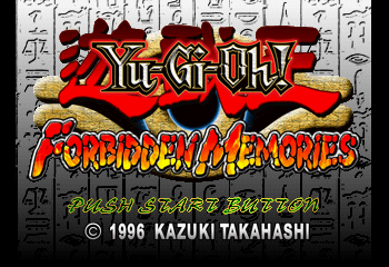 Yu-Gi-Oh! Forbidden Memories Title Screen